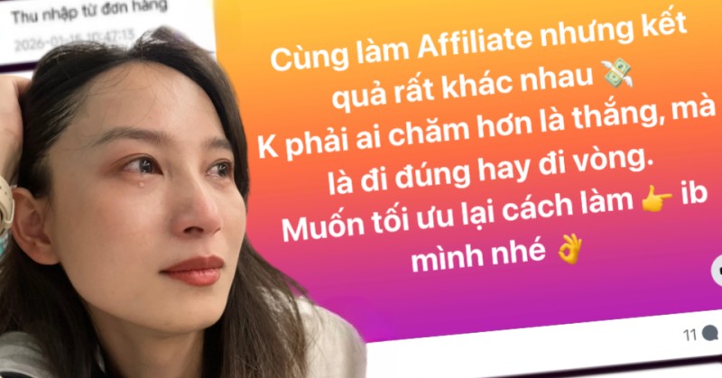 Thủ đoạn lừa đảo tinh vi giả gắn link affiliate hưởng % hoa hồng: 2 chỉ vàng "đội nón ra đi"