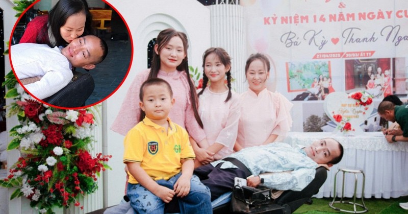 Người đàn ông liệt toàn thân vẫn nuôi cả gia đình ở Nghệ An, xây nhà khang trang, lo cho 2 con đi du học