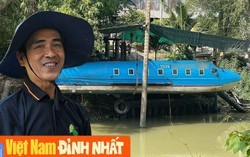 Phát hiện Lê Tuấn Khang thứ 2 tại An Giang, mang hẳn "máy bay Boeing" xuống sông lướt phăng phăng