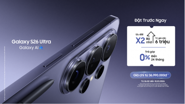 Samsung ra mắt Galaxy S26 series toàn cầu: Chuẩn mực mới cho kỷ nguyên điện thoại AI